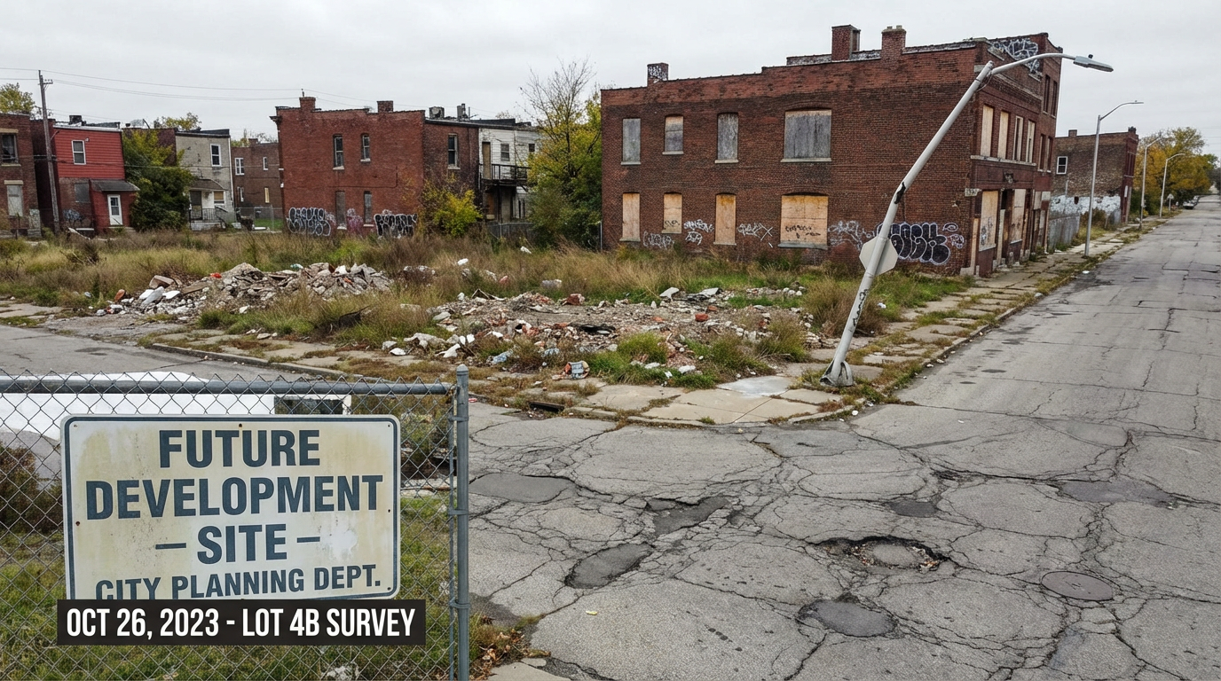 Residence project before neighborhood context